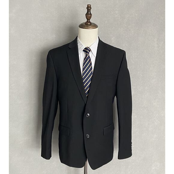 Bar III Other - Bar III Men's 42 Regular Suit Jacket Slim Fit Wool Blend Solid Black NWOT
